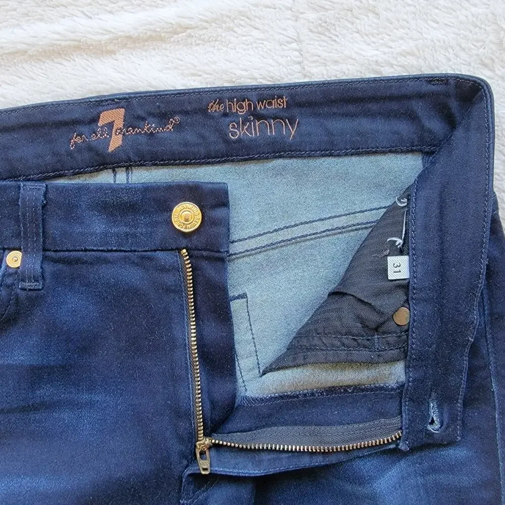 7‎ For All Mankind The High Waist Skinny Leg Jeans